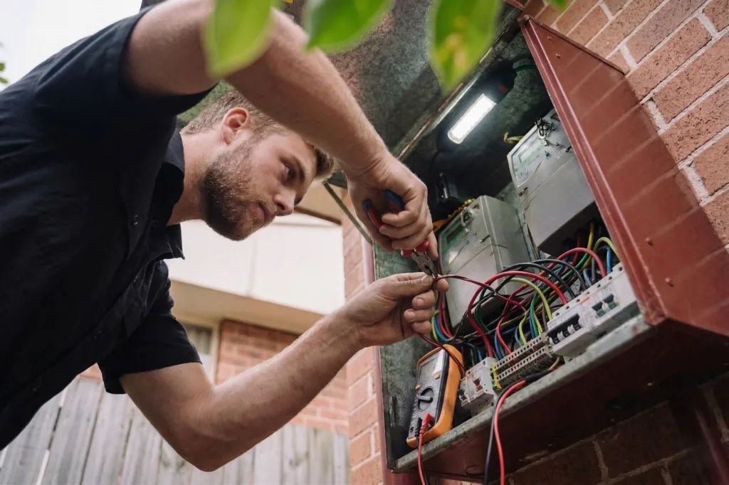 Kings Langley electrician performing electrical work